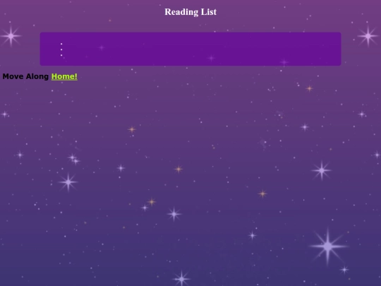 readinglist screenshot