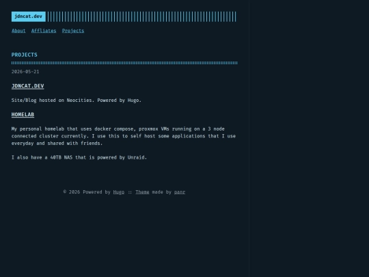 projects screenshot