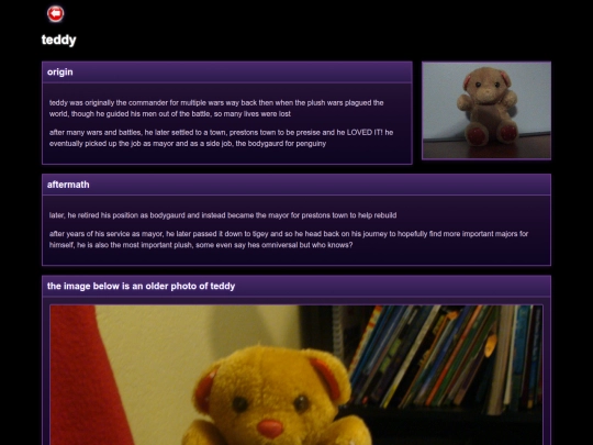 wiki-pages/teddy screenshot