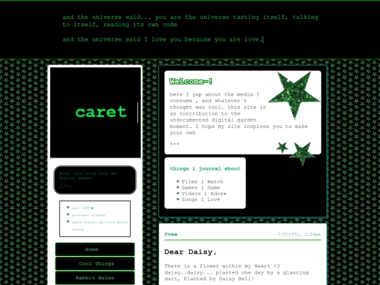 vee's digital garden  screenshot
