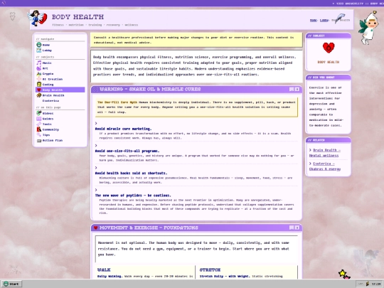 1333university/pages/body-health screenshot