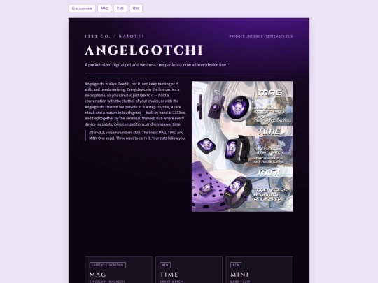specsheet/Angelgotchi_Product_Line screenshot