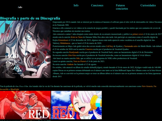 info screenshot