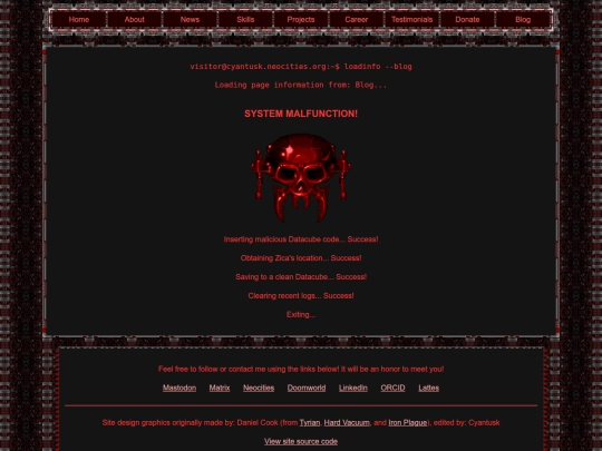 blog screenshot