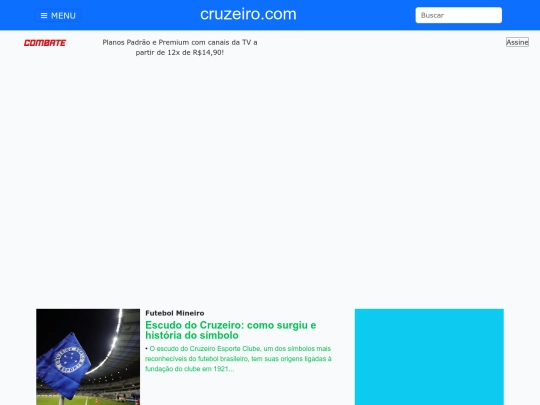 Página de Esporte screenshot