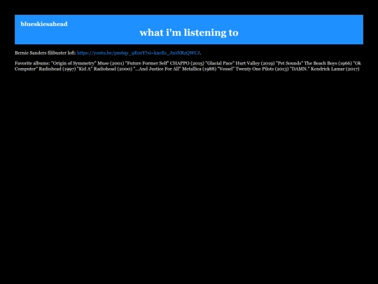 blog/listening-to screenshot