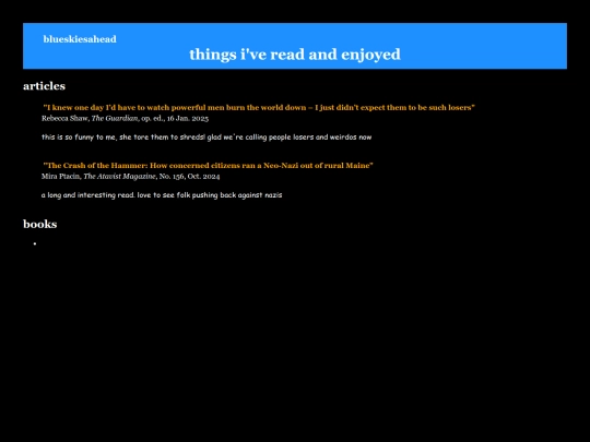 blog/reading screenshot