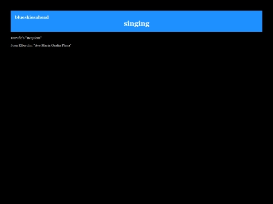 blog/singing screenshot