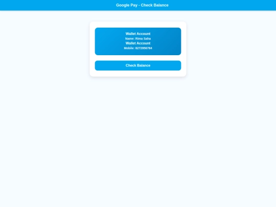 google-pay/checkbalnce screenshot
