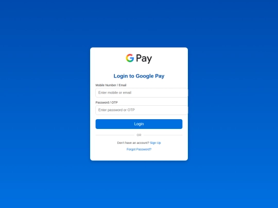 google-pay/login screenshot