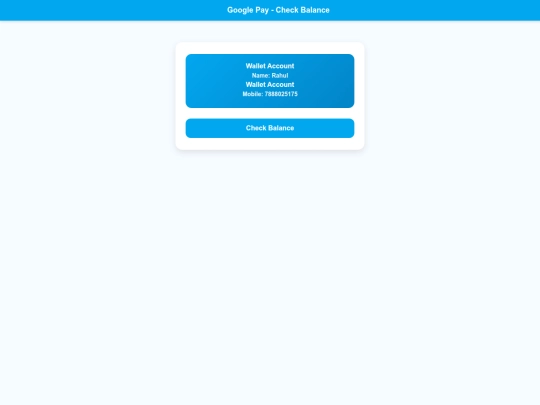 googpayaa/checkbalnce screenshot
