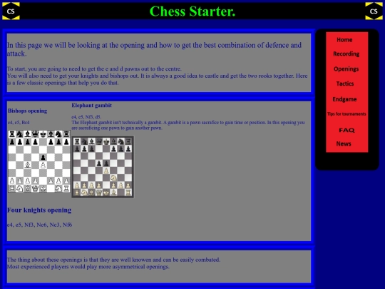 openings screenshot