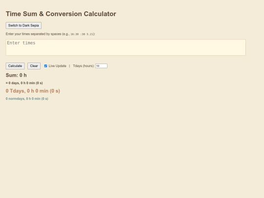 tcalc6 screenshot