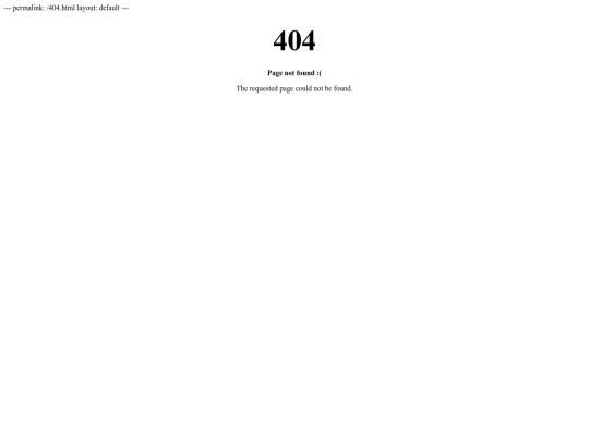 jekyll/404 screenshot