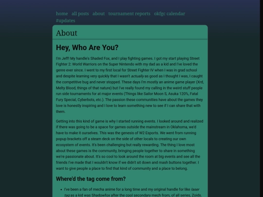 info/about screenshot