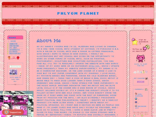 aboutme screenshot