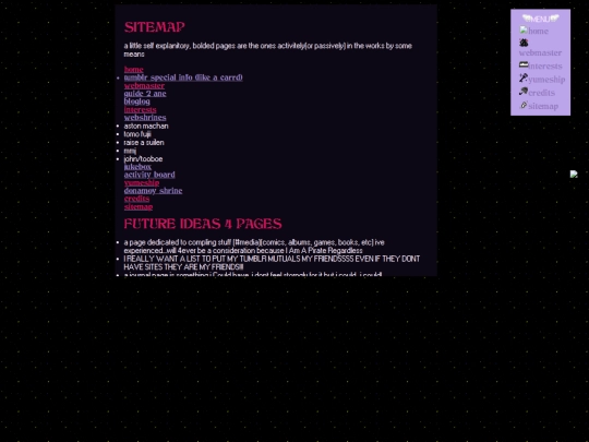 sitemap screenshot