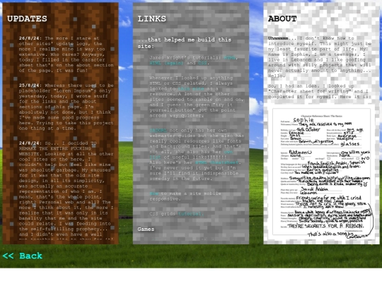 info screenshot