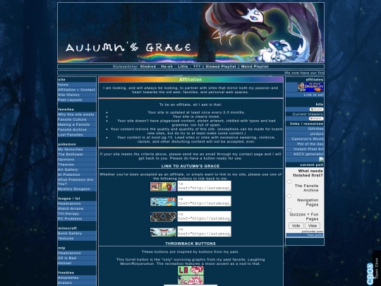 affiliates screenshot