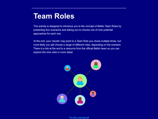 Belbin Style Quiz screenshot