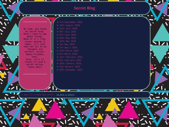 Blog screenshot