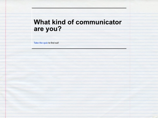 Communication Styles 1 screenshot
