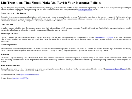 LifeTransitionsThatShouldMakeYouRevisitYourInsurancePolicies screenshot