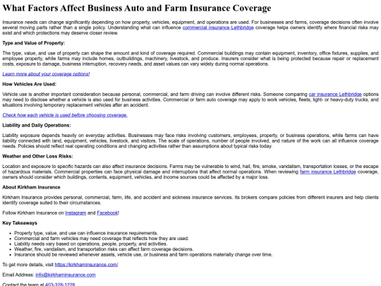 what-factors-affect-business-auto-and-farm-insurance-coverage screenshot