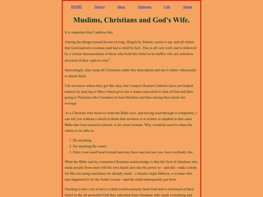 Life_And_Death/Muslims_Christians_and_Gods_Wife screenshot