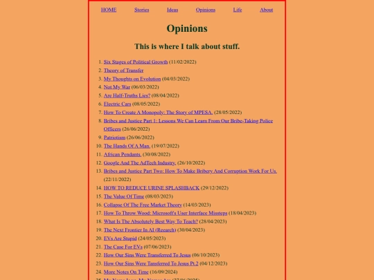 opinions screenshot