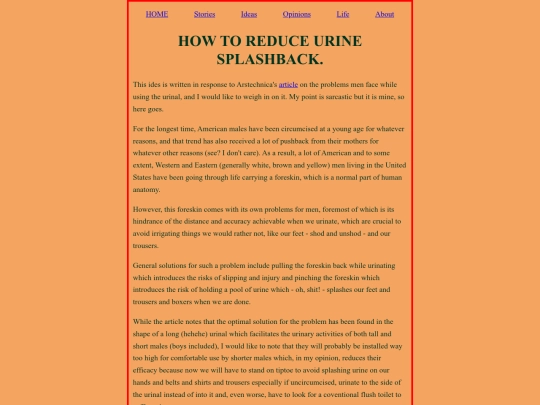 opinions/How_To_Reduce_Urine_Splashback screenshot