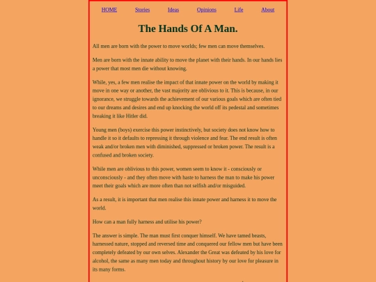 opinions/The_Hands_Of_A_Man screenshot