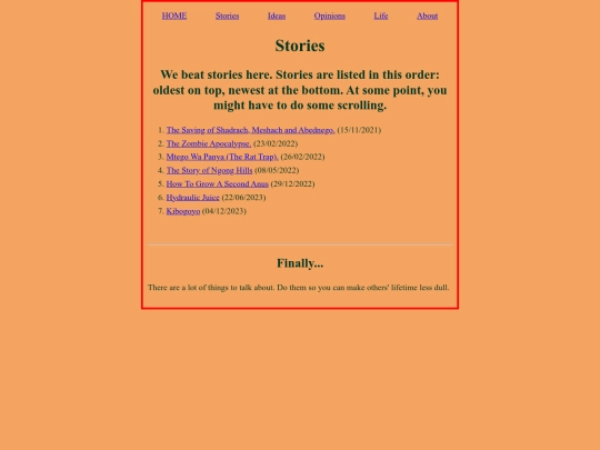 stories screenshot