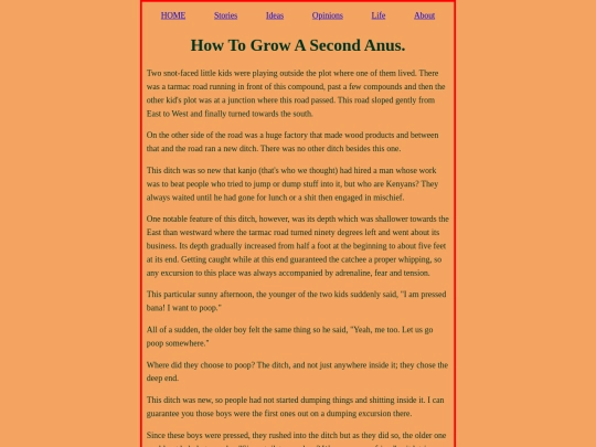 stories/How_To_Grow_A_Second_Anus screenshot