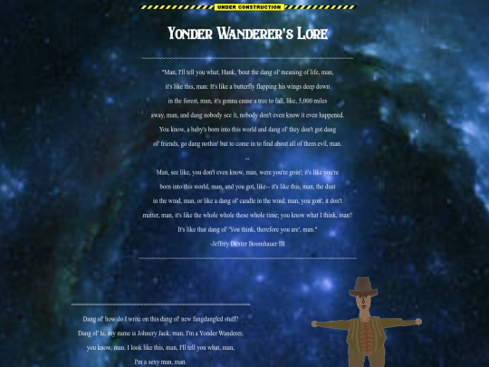 YonderWandererLore screenshot