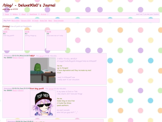 blog screenshot