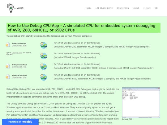 engineering/debug_cpu_app screenshot