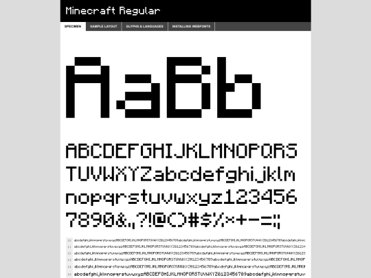 webfontkit-20240702-131038/minecraftregular-bmg3-demo screenshot
