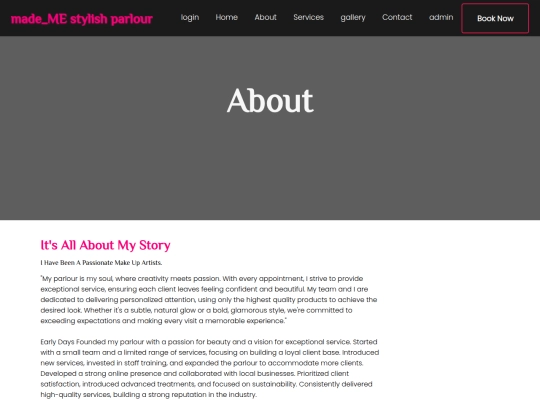 parlour/about screenshot