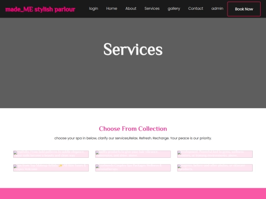 parlour/services screenshot