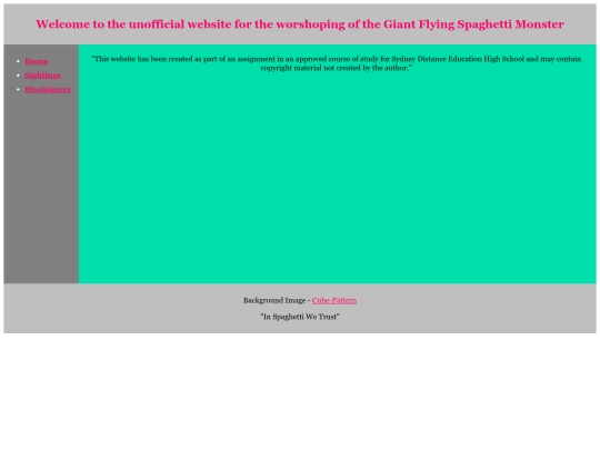 disclaimers screenshot