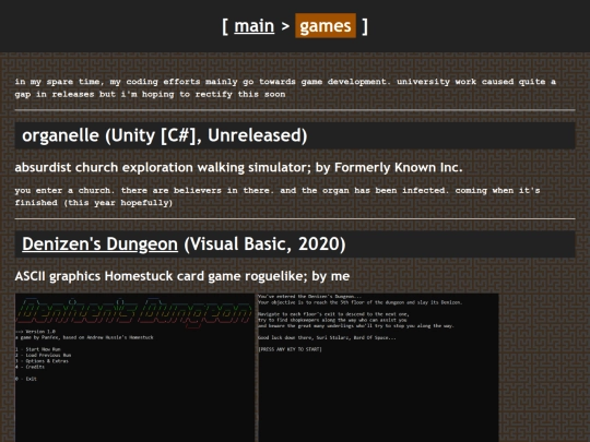 pages/games screenshot