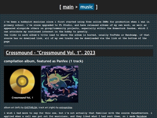 pages/music screenshot