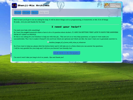 help screenshot