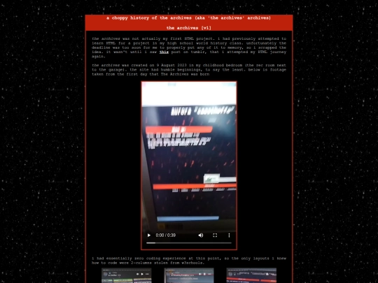 history screenshot