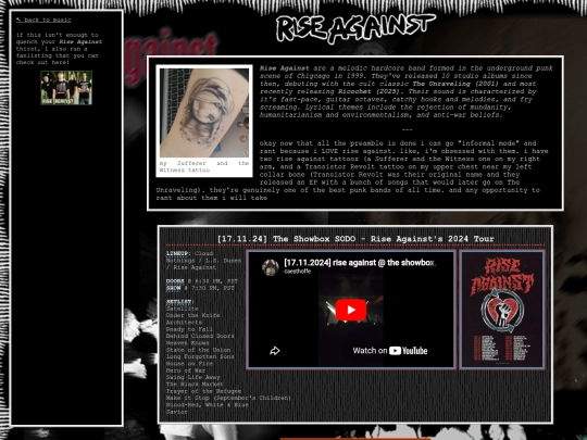 music/bands/rise-against screenshot