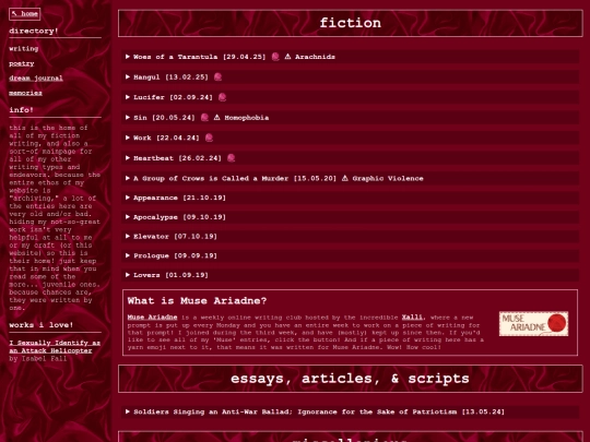 writing screenshot