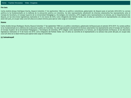 Paginaweb/Fuentes screenshot