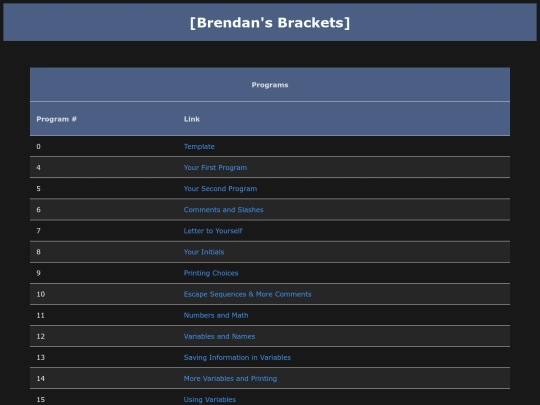 index screenshot
