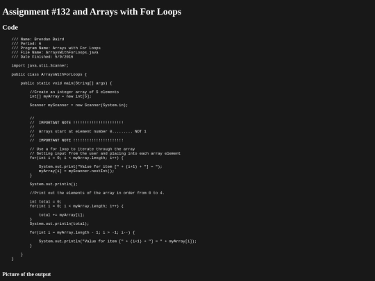 intro/arrays/132/prog132 screenshot